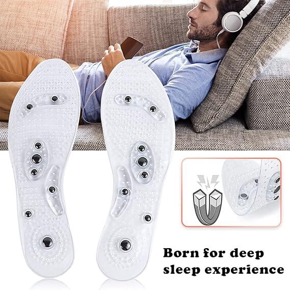 1 pair Magnetic Shoe Insoles,Magnetic Therapy Foot Massager Shoe Pad for Men & Women,Anti-Fatigue Shoe Insoles