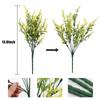 10pcs Simulated Plant Plastic Lavender Wheat Ears Indoor and Outdoor Decorative Purple Lavender Fake Flowers Wedding Decoration