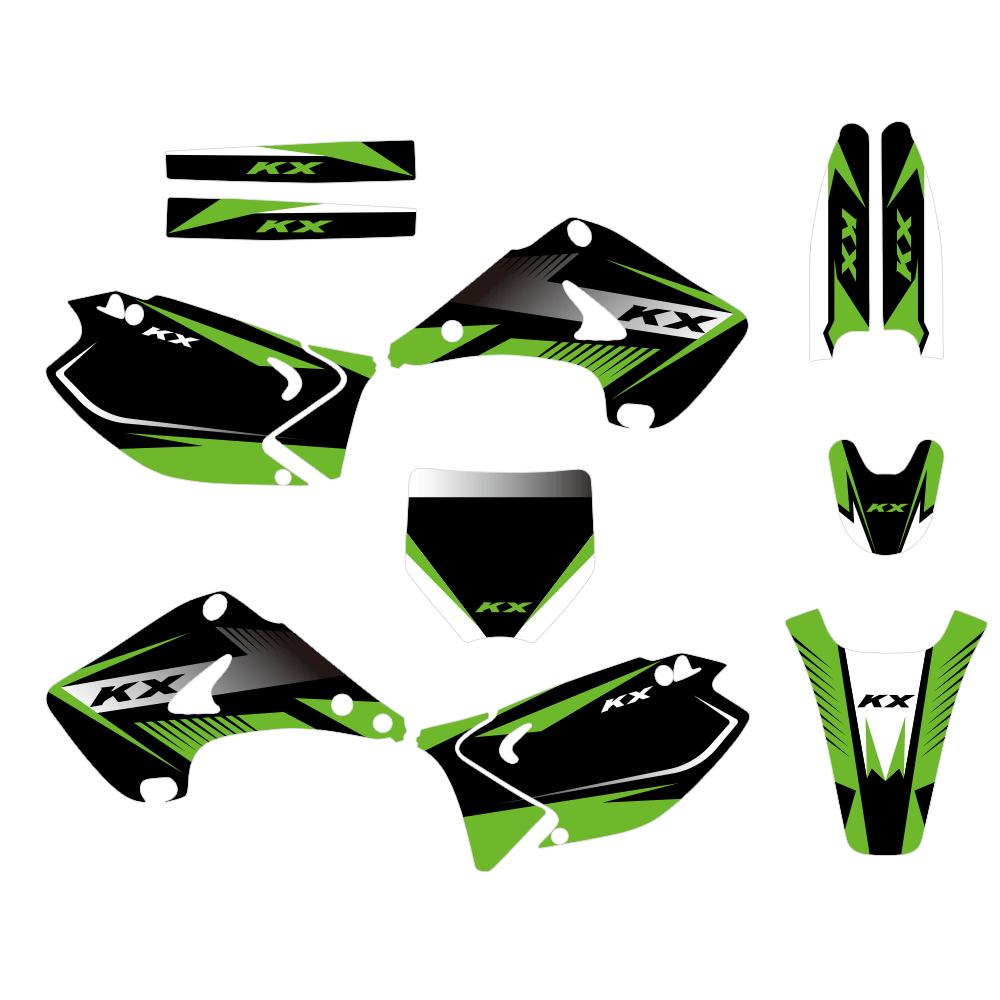 Kawasaki KX125/KX250 (03-12) Ochranná fólie na samolepku pro motokrosový motocykl