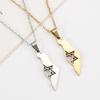 New Israel and Palestine Map Pendant Necklace Fashionable Pendant Jewelry for Women