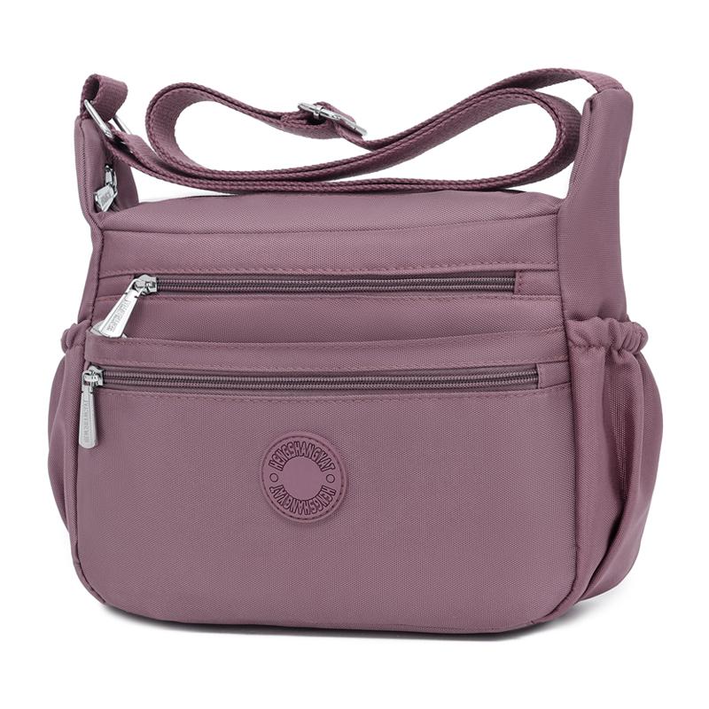 Crossbody-Tasche mit großem Fassungsvermögen Damen Leichte Wasserabweisende Nylon-Umhängetasche Muttertasche
