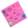 1 Pcs Cake Craft DIY Christmas Ball Shaped Silicone Mold Christmas Decoration Fondant Cake Mold Embossed Cutter