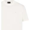 Emporio Armani Solid Color Logo Embroidered Crew Neck Pullover Short Sleeve T-Shirt Men tops Off-White EM000079-AF100941U-1105