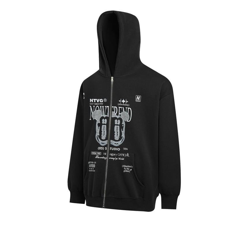 Unisex Oversized Hooded Sweatshirt With Graphic Print Streetwear Winter Casual Top