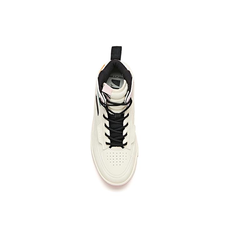 Anta Life Collection Textile, Synthetic Leather Abrasion Resistant Breathable High Top Skateboard Shoes Women's 922048012-1