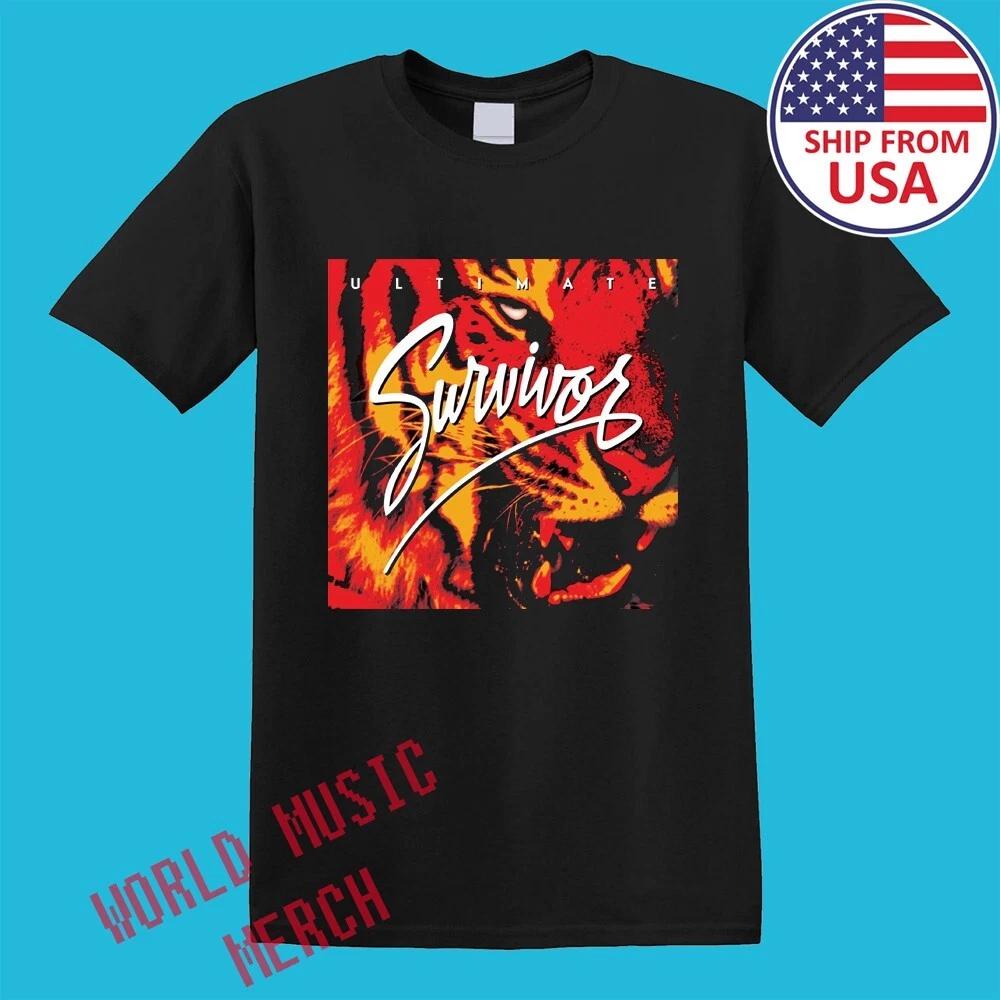 Survivor Eye of The Tiger Men s Black Size S-5XL S