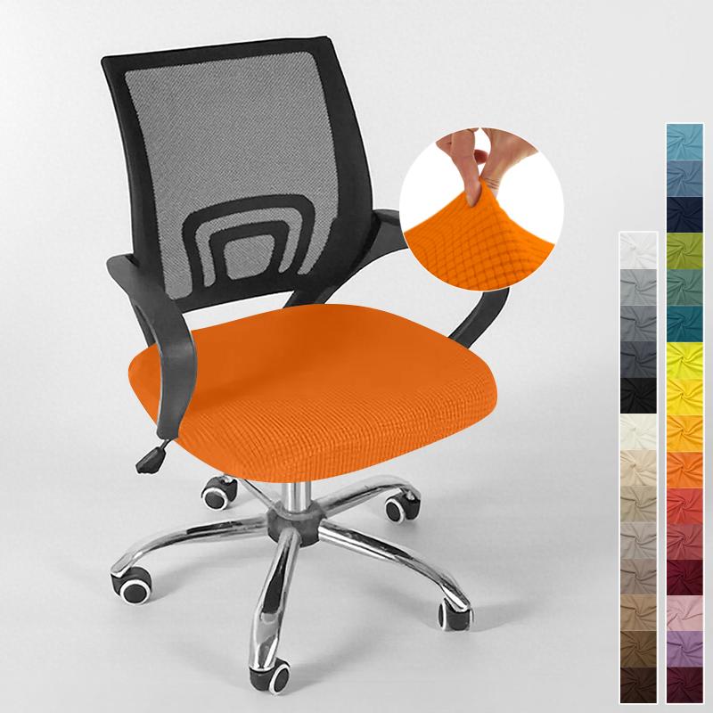 Cover For Computer Chair With Armrests Knitted Jacquard Cover For Swivel Office Chair Jacquard Seat Cover Computer Chairs
