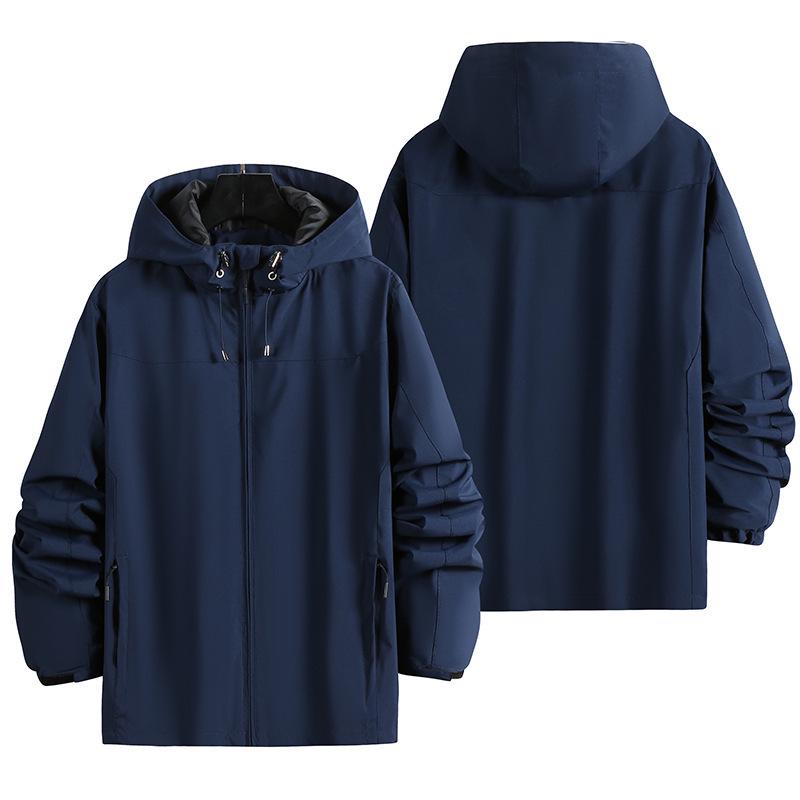 Men's Hooded Sports Jacket: Spring/Autumn Loose Fit, Outdoor Leisure, Windbreaker for Couples