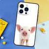 Kawaii Pig Phone Case For iPhone 16 15 13 12 11 14 17 Pro Max 13 mini 16 Plus 16e 17 Air Bumper Cover