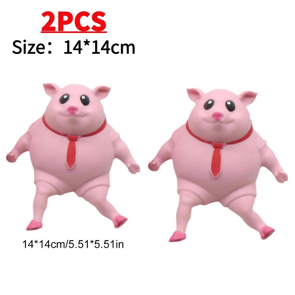 Cute Squeeze Pink Pig Toy Stress Relief Toy Decompression Soft Sensory Slow Rebound Pink Animals Vent Toys Gifts for Girls Boys