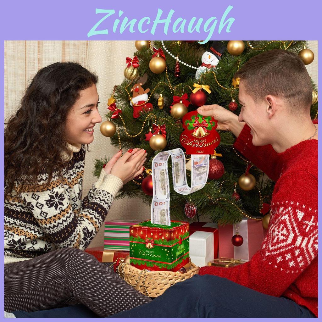 Christmas Themed Bell Pattern Paper Surprise Box For Holiday Parties And Celebrations