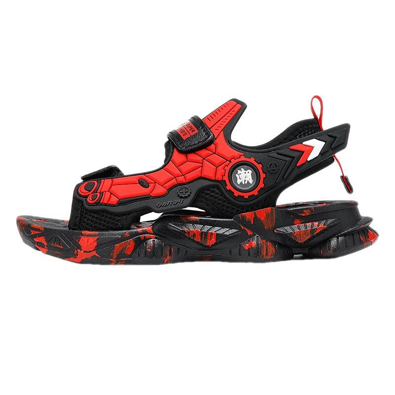 Fujian 2025 children's sandals summer new beach shoes sports breathable Velcro flying weaving casual large children