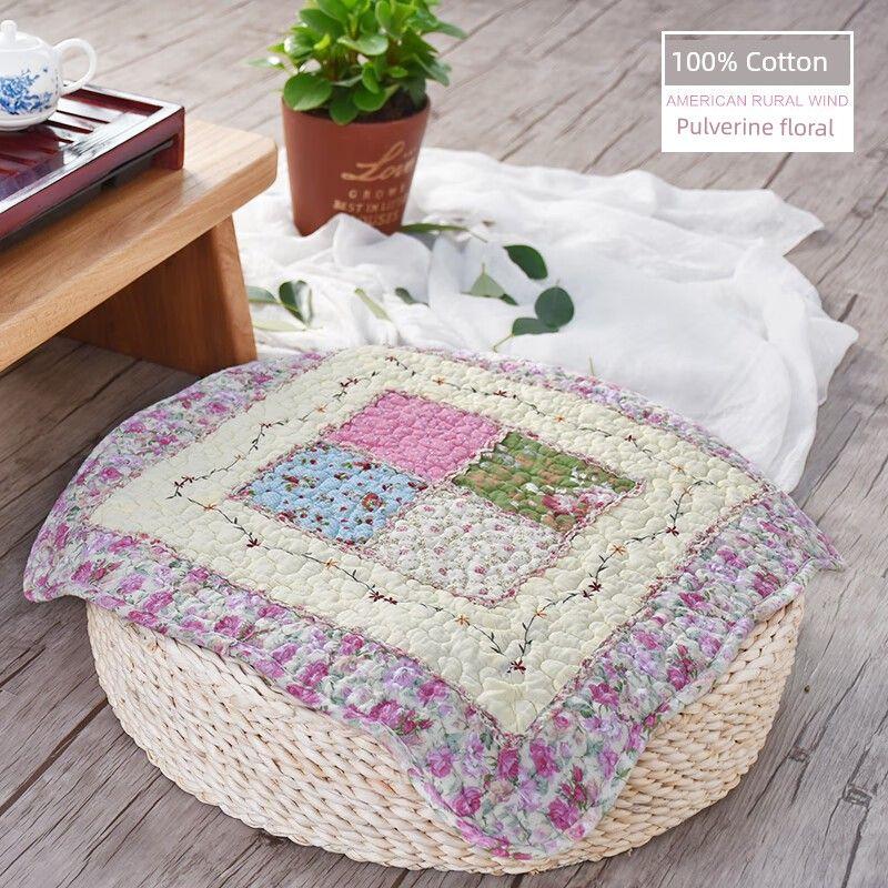 

Татами Полностью Хлопковый Чистый Хлопок Дышащий Подушка для Обеденного Стула Подушка Офисный Нейтральный Тонкий Подушка на Сиденье Ткань Футон Мат Rosa multiflora powder 45x45cm