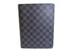 Authentic LOUIS VUITTON Graphite Leather Notebook Holders Desk Agenda Coover A5 #a078  Refurbished