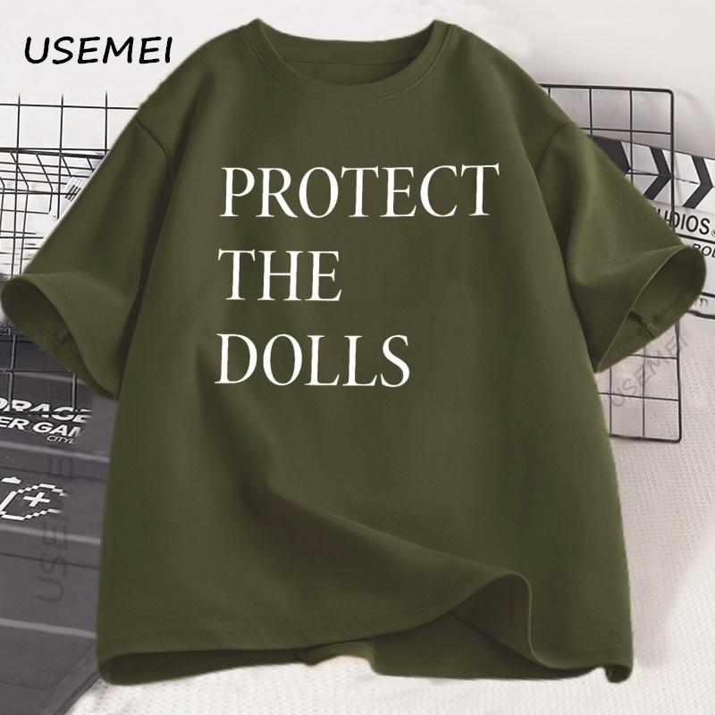 Protect The Dolls T Shirt Men Women Print Cotton Tshirt Pride Human Rights T-shirt Loose Short Sleeve Comfortable Round Neck