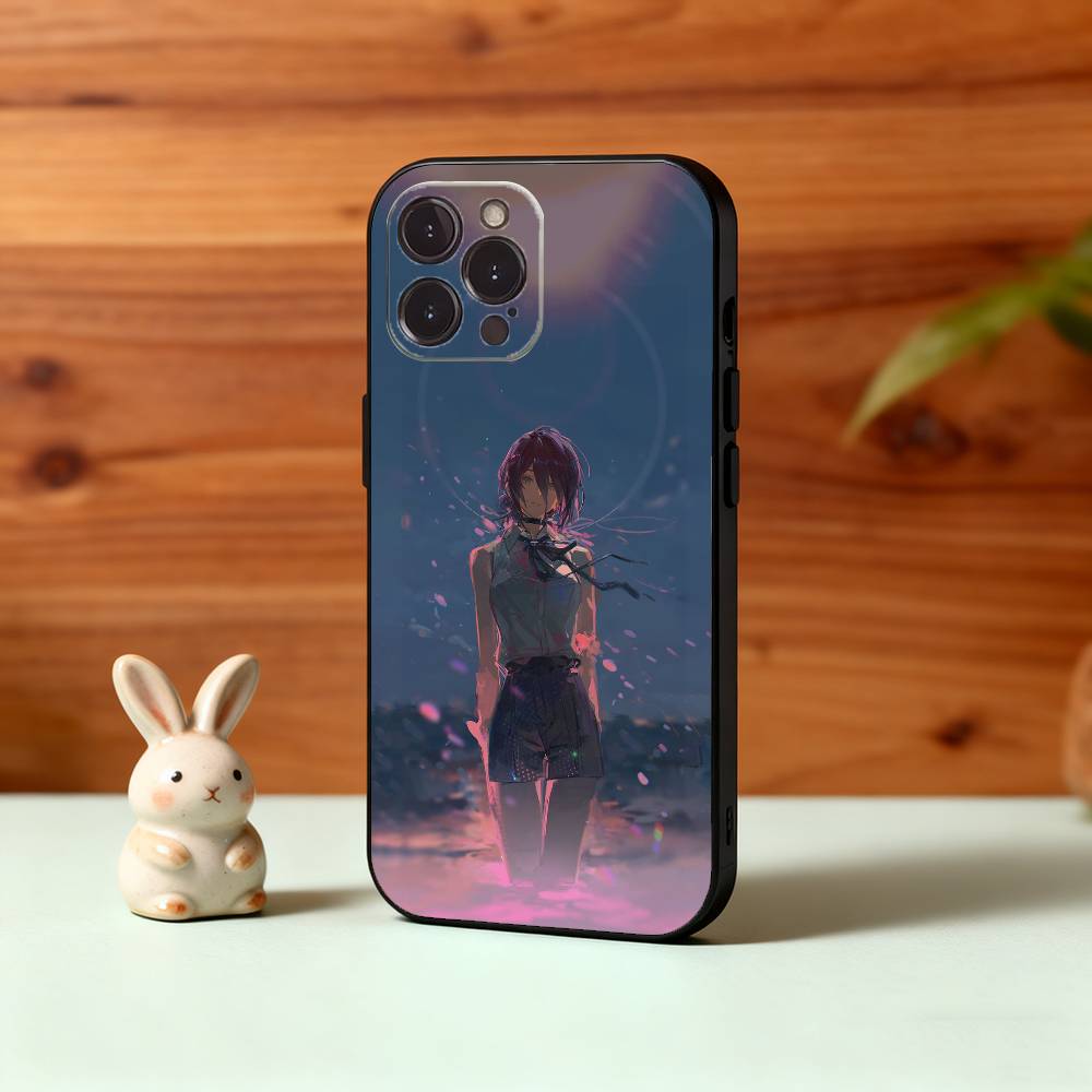 1PC C-Chainsawman Reze Arc Movie Phone Case For iPhone17,16,15,14,13,12Plus,Pro Max,XS,5G Soft Silicone Black Cover