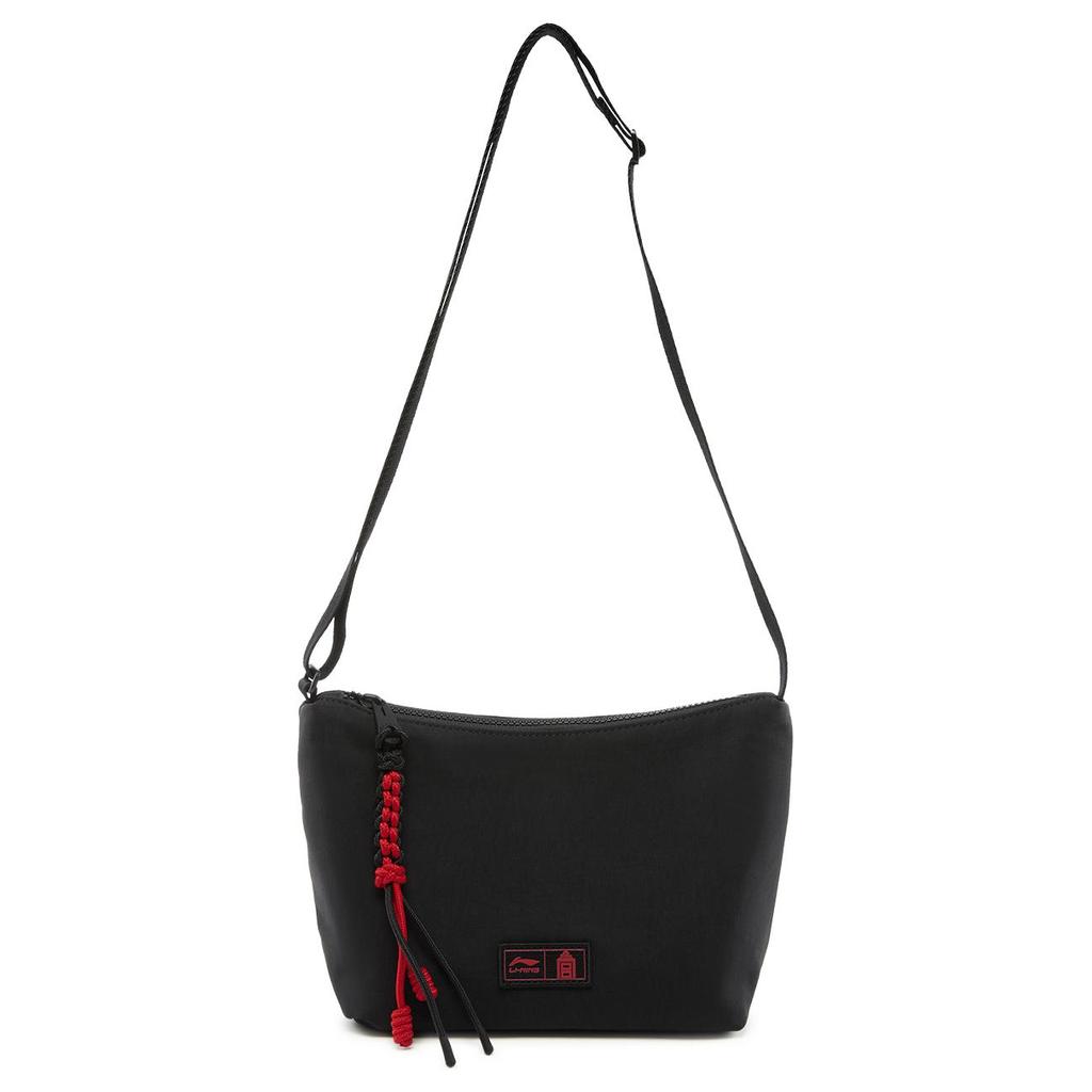 New LiNing ×The Palace Museum, Collaboration Polyamide Shoulder Bag, Crossbody Bag Regular Unisex Black ABDV253-1