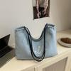 Large Capacity Tote Bag New Trend Casual Fashion Shoulder Armpit Bag Commuter College Student Class