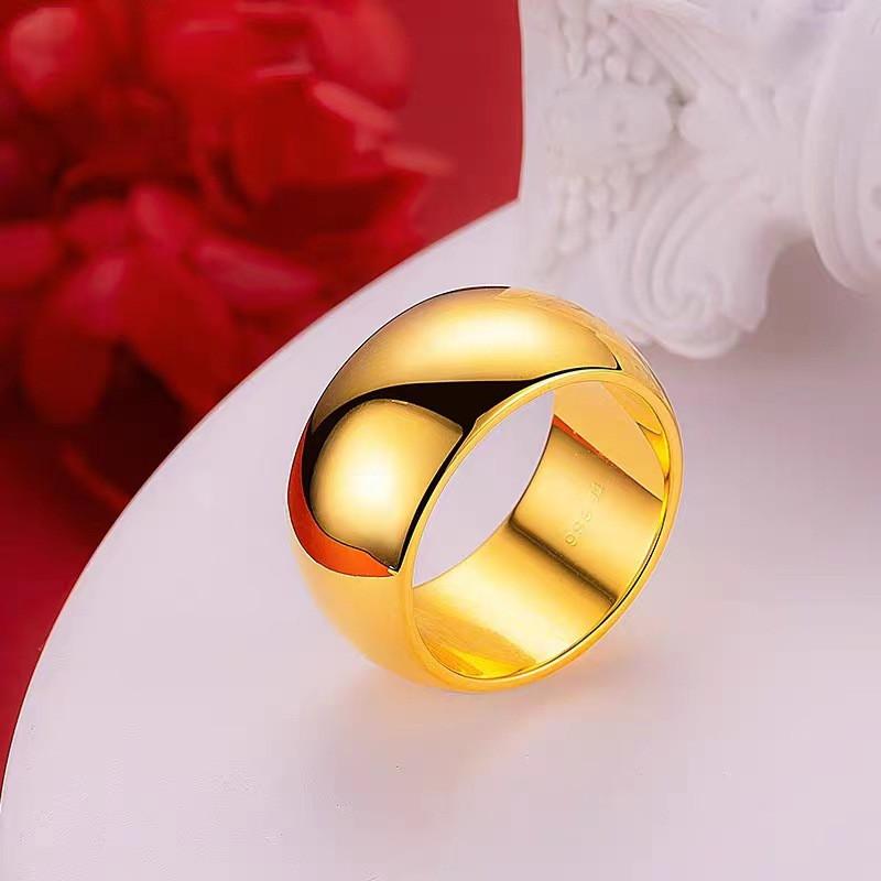 Goldplated Fashionable Copper Couple Ring With Flawless Design Ideal For Everyday Use And Occasions Special
