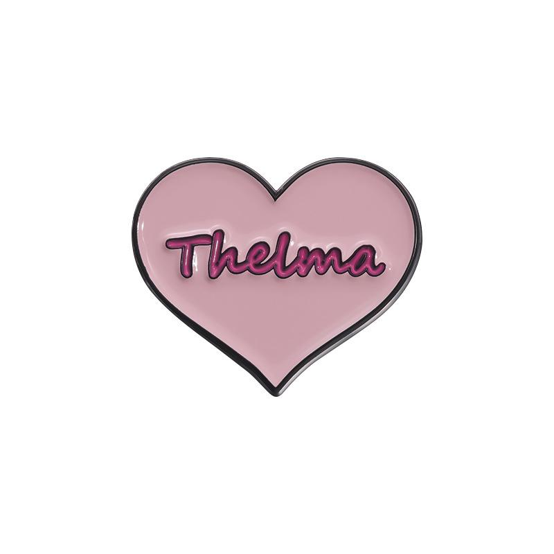 

Очаровательная розовая брошь-сердце в мультяшном стиле с уникальными особенностями для модных аксессуаров QHXZ2147