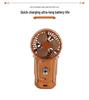 Portable Solar-Powered Camping Fan Light with Pull Switch, Lithium and Dry Battery Compatible