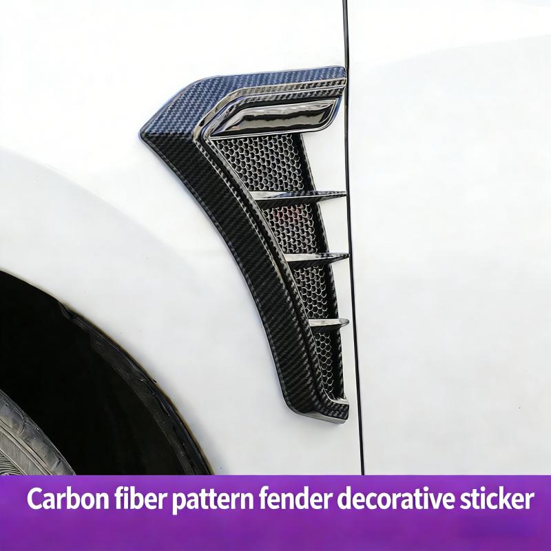 Car leaf panel decorative sticker, simulated air outlet on the side of the car body, car sticker, sports style appearance upgrad