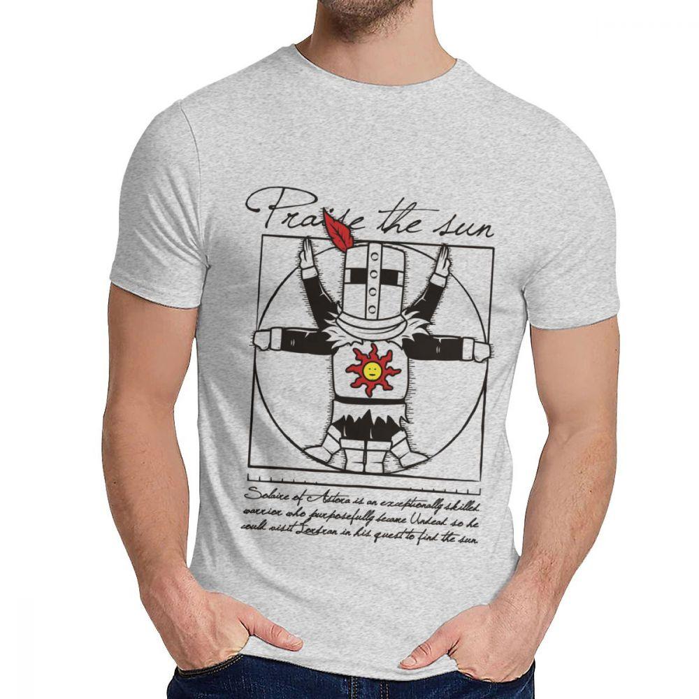 Pure Cotton The Sun Dark Short Sleeve Unisex Vintage Leisure O Neck Top Tee