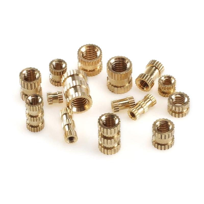 Essential Brass Knurled Nuts Set Hardware Project Assortment for DIY & Repair