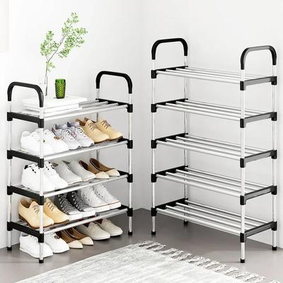 3-8Floor Simple Shoe Rack Multi Layer Dustproof Household Doorstep Shoe Cabinet Storage Space Saving Assembly Of Small Shoe Rack