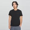 Standard Round Neck Small Logo Print Lightweight Casual Short Sleeve T-Shirt Men Tops Black LMT010157207754K11000