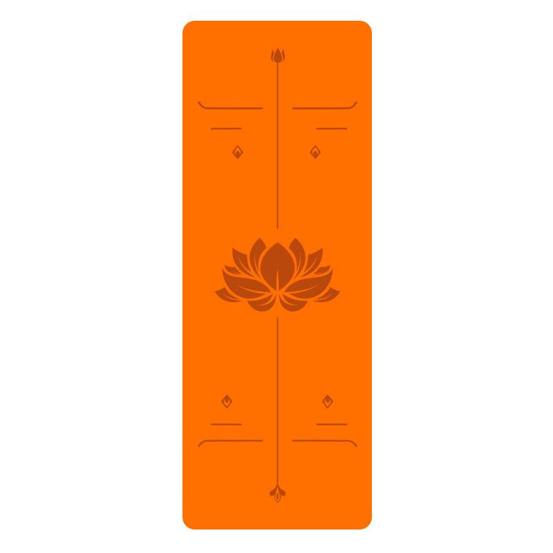 5Mm Natural Rubber PU Yoga Mat Thickened Non-slip Professional Position Line Yoga Mat