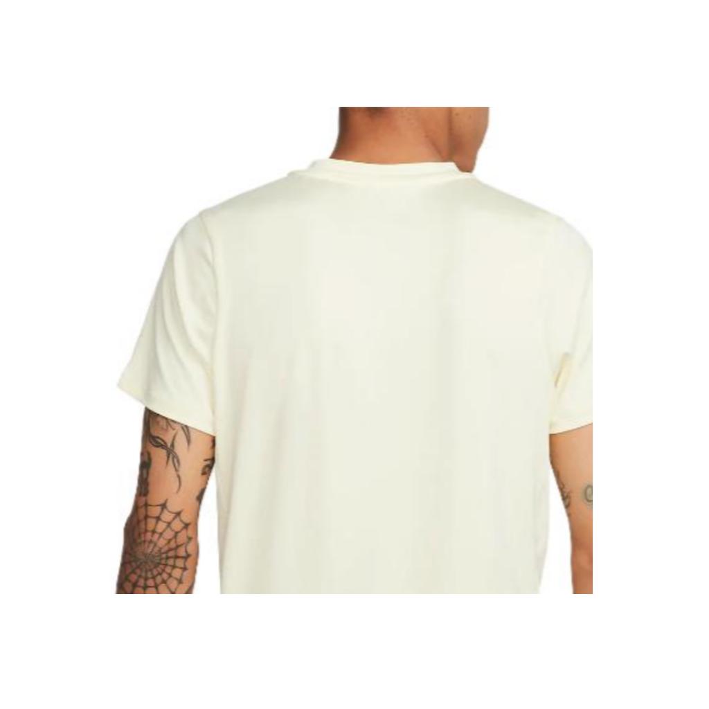 Nike Einfarbiger Markenlogo Half-Zip Rundhals Kurzarm T-Shirt Herren Tops Off-White DD8321-744