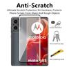 4 ШТ 2+2 Для Motorola Moto G85 5G Скло Повне Покриття 3D Вигнутий Захисник Екрану Загартоване Скло + 2 Шт М'яка Плівка для Об'єктива
