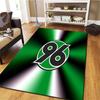 Hannover 96 Teppich für Wohnzimmer Schlafzimmer Zuhause Sofadekoration, Kinder Spiel rutschfeste Bodenmatte
