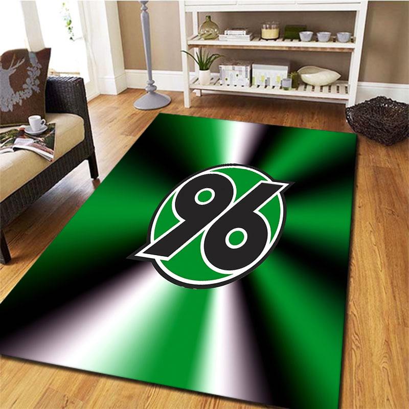Hannover 96 Teppich für Wohnzimmer Schlafzimmer Zuhause Sofadekoration, Kinder Spiel rutschfeste Bodenmatte