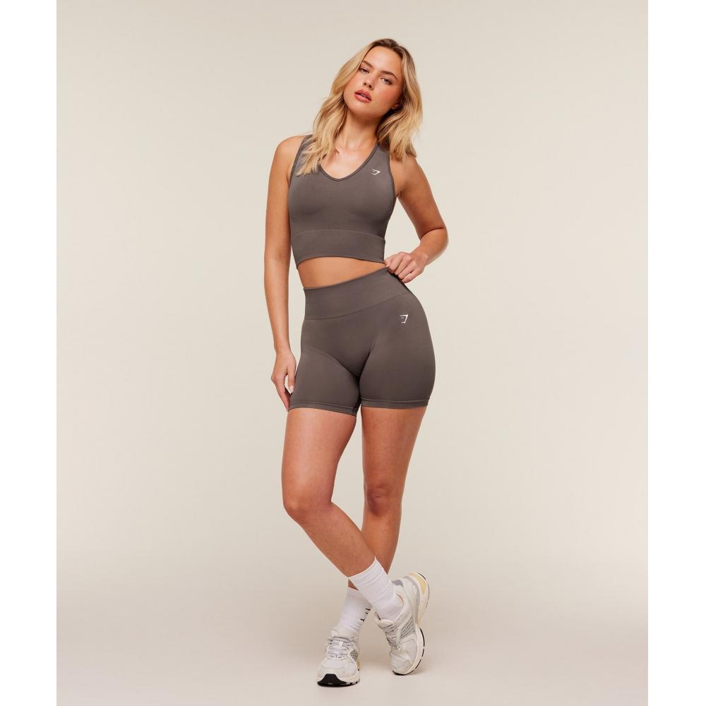 Gymshark Everyday Seamless Shorts 2.0 Cool Brown B6b3f Nbzg