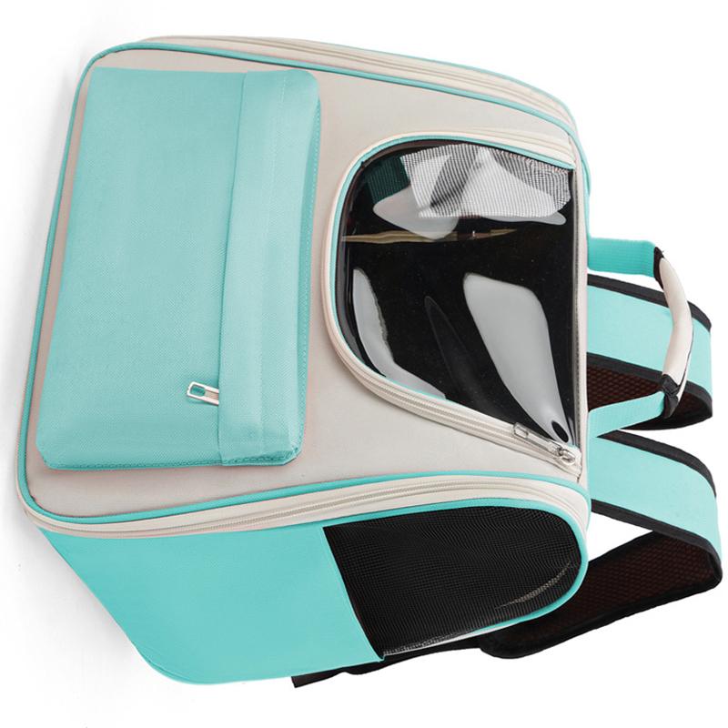 Pet Carrying Backpack Large Space Waterproof Breathable Portable Cat Carrier Bag with Handle for Puppy