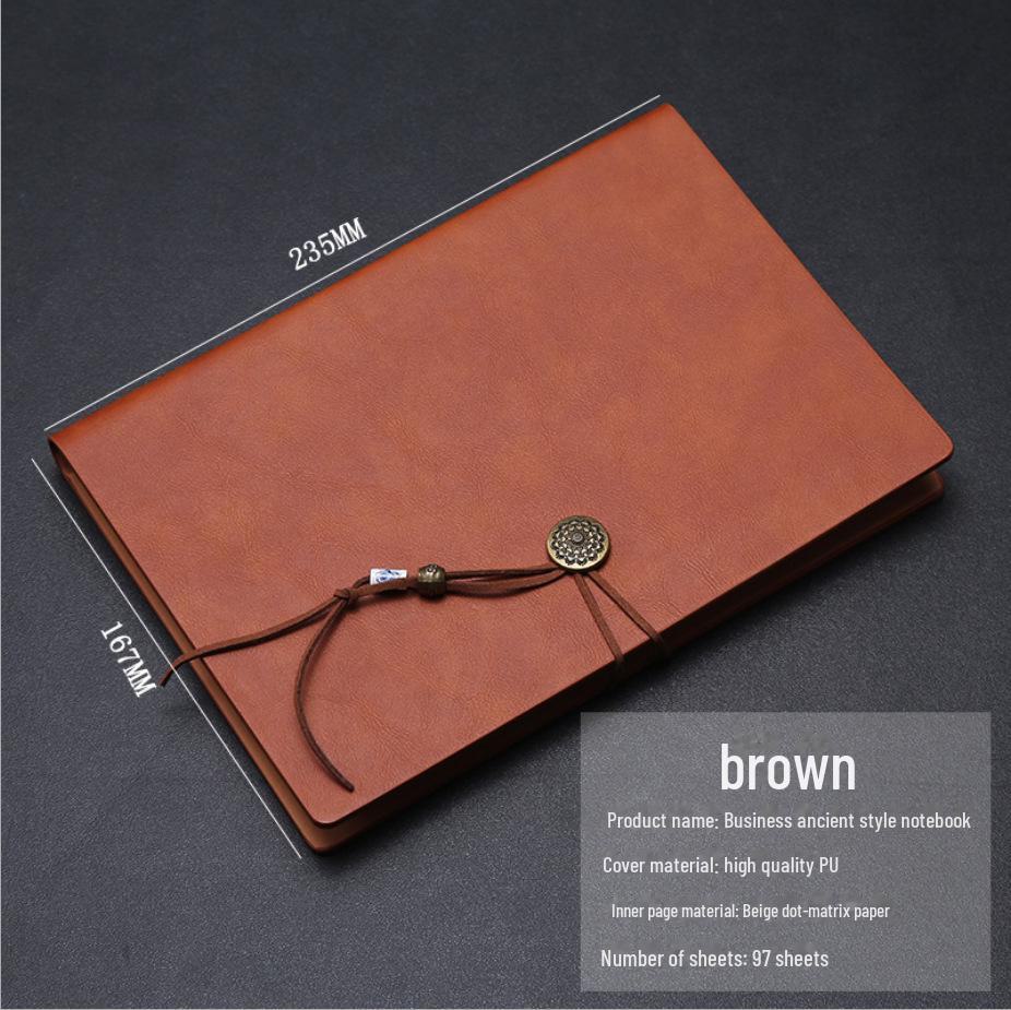 Retro Chinesischer Knoten A5 Loseblatt-Notizbuch - Business-Stil B5 Notizblock mit individuellem Logo