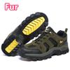 2025 Men Hiking Shoes Women Warm Fur Sneakers Lace Up Plush Spring Summer Boys Walking Lager Size Adult Outdoor Footwear Winter
