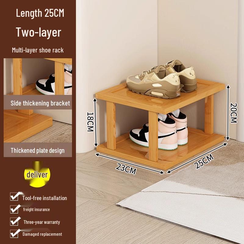 Compact Multi-Layer Shoe Rack for Doorway, Home, or Dorm - Space-Saving Under-Table Shoe Storage Cabinet