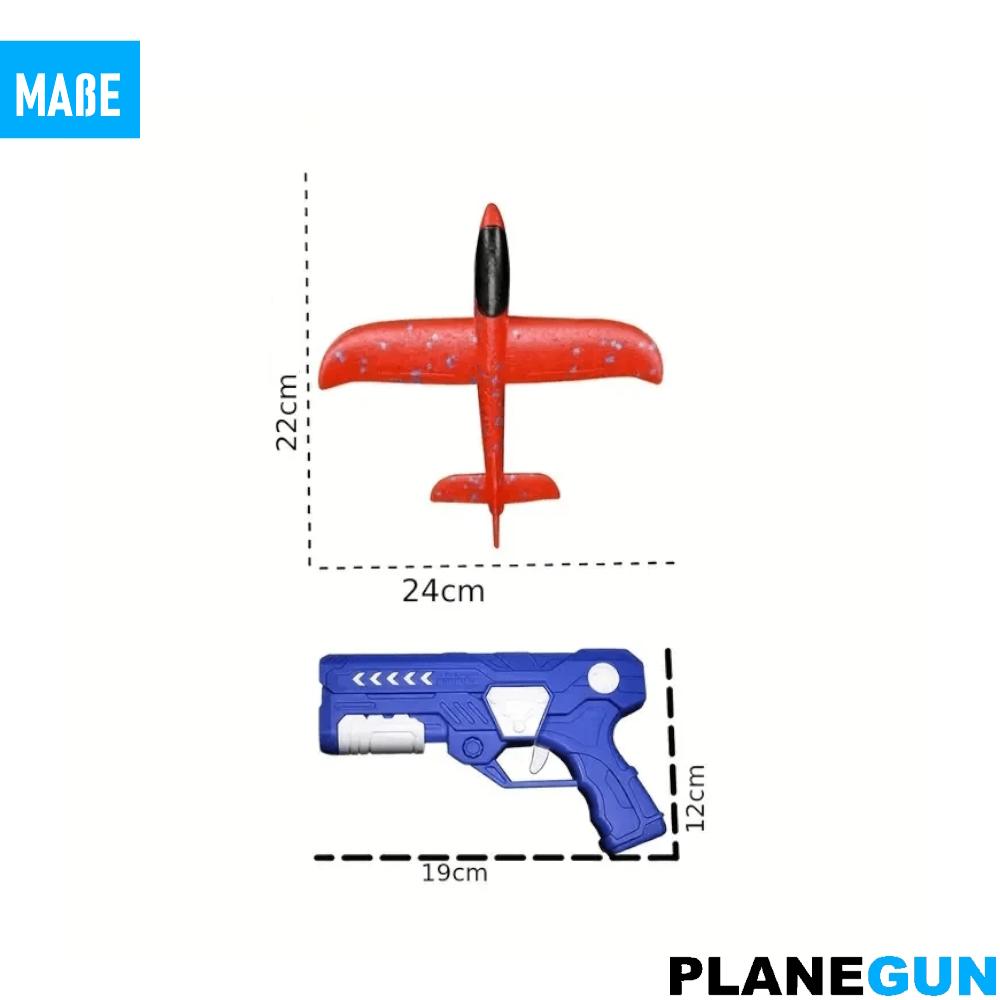 PLANEGUN Airplane Catapult Gun Aircraft Launcher Styrofoam Throwing Glider Launcher