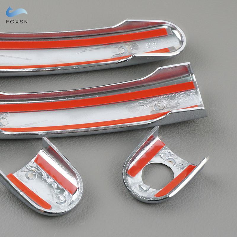 ABS Chrome / Carbon Fiber Texture Car-styling Exterior Door Handle Covers Trim For VW Golf 5 MK5 Rabbit 2005 2006 2007 2008 2009