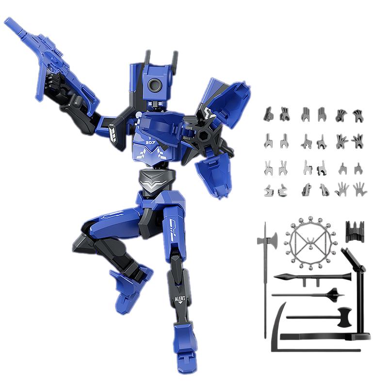 Mech T13 Action Figure Titan 13 Action Figure Dummy Lucky 13 Action Figure 3D Printed Multi-Jointed Movable Nova Action Figure