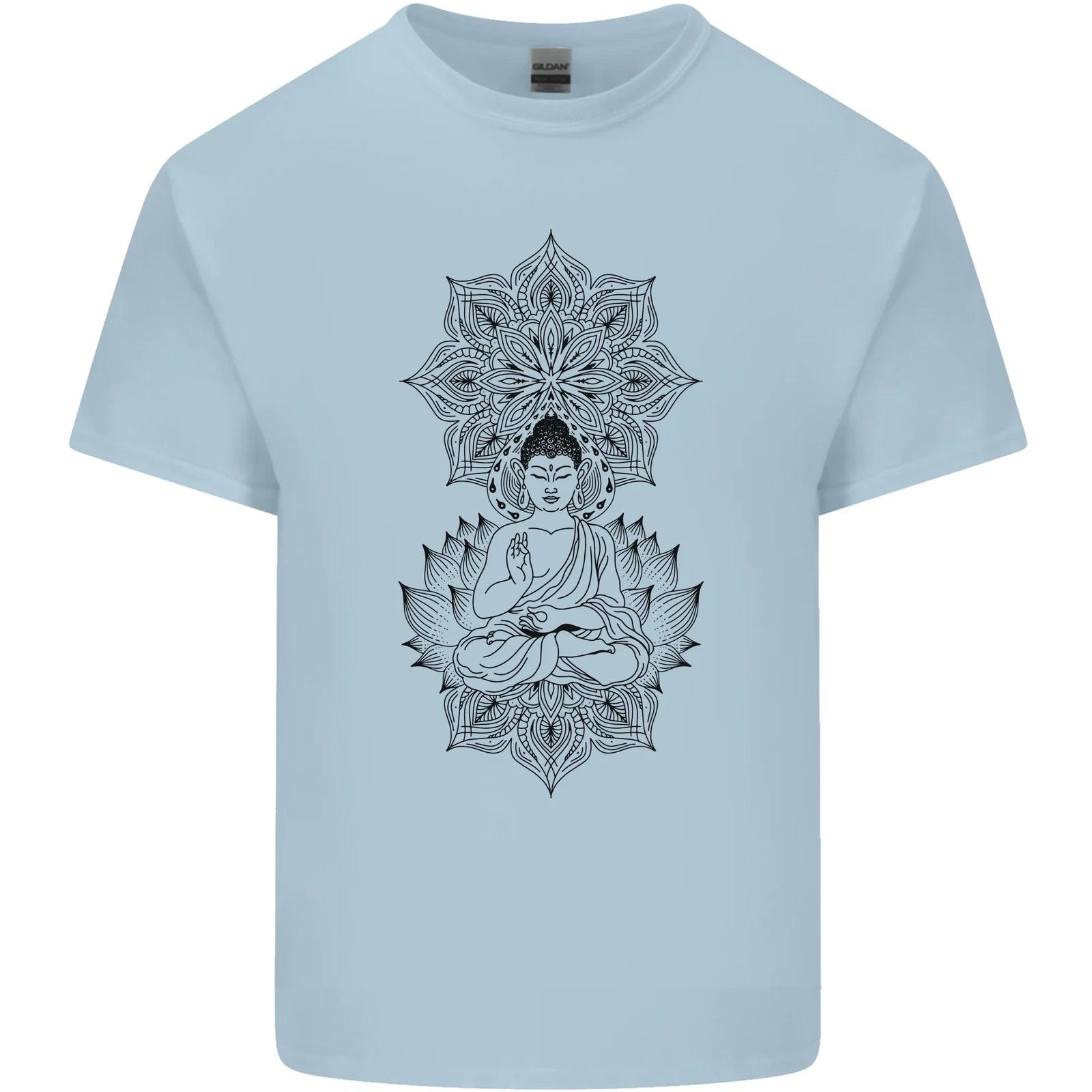 Buddha Mandala Art Kids T-Shirt Childrens L