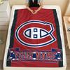 Custom Name Montreal Canadiens2 Flannel Blanket, High Quality Comfortable for All Seasons, Home Decor, Warmth and Comfort