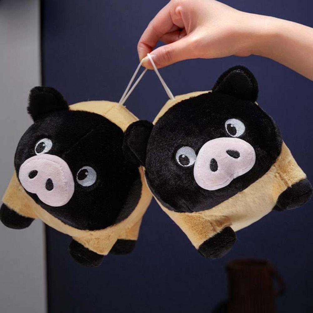 Collection Miniature Pig Plush Keychain Soft Pig Doll Throw Pillow  Children Gift