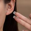 Five-petaled Flower Stud Earrings Female Sweet and Versatile Simple Summer Light Luxury Niche Design Small and Cute