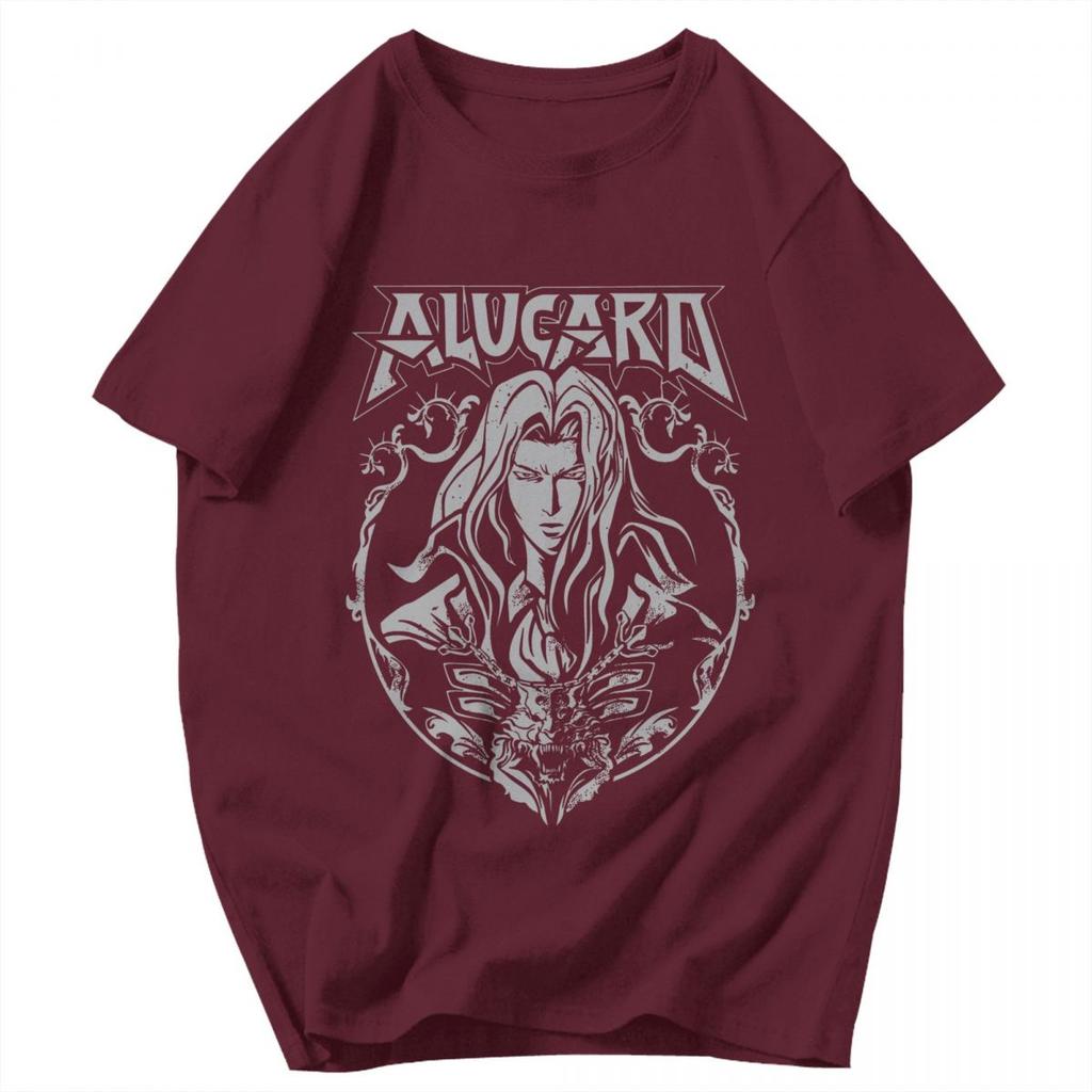 Men T Shirt Alucard Castlevania Gifts Y2K Graphic Oneck Unisex Clothes T Shirts