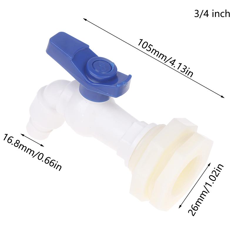 1/2 Inch Replacement Barrel Water Butt Tap Rain Barrel Water Tank Plastic Faucet Garden Water Barrel Water Tank Spout Valve