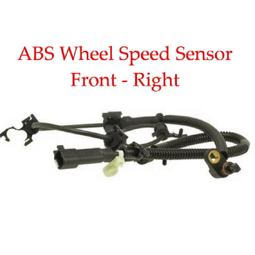 2 ABS Wheel Speed Sensor W/Connectors Front Left/Right Fits:Jeep Liberty 02-07